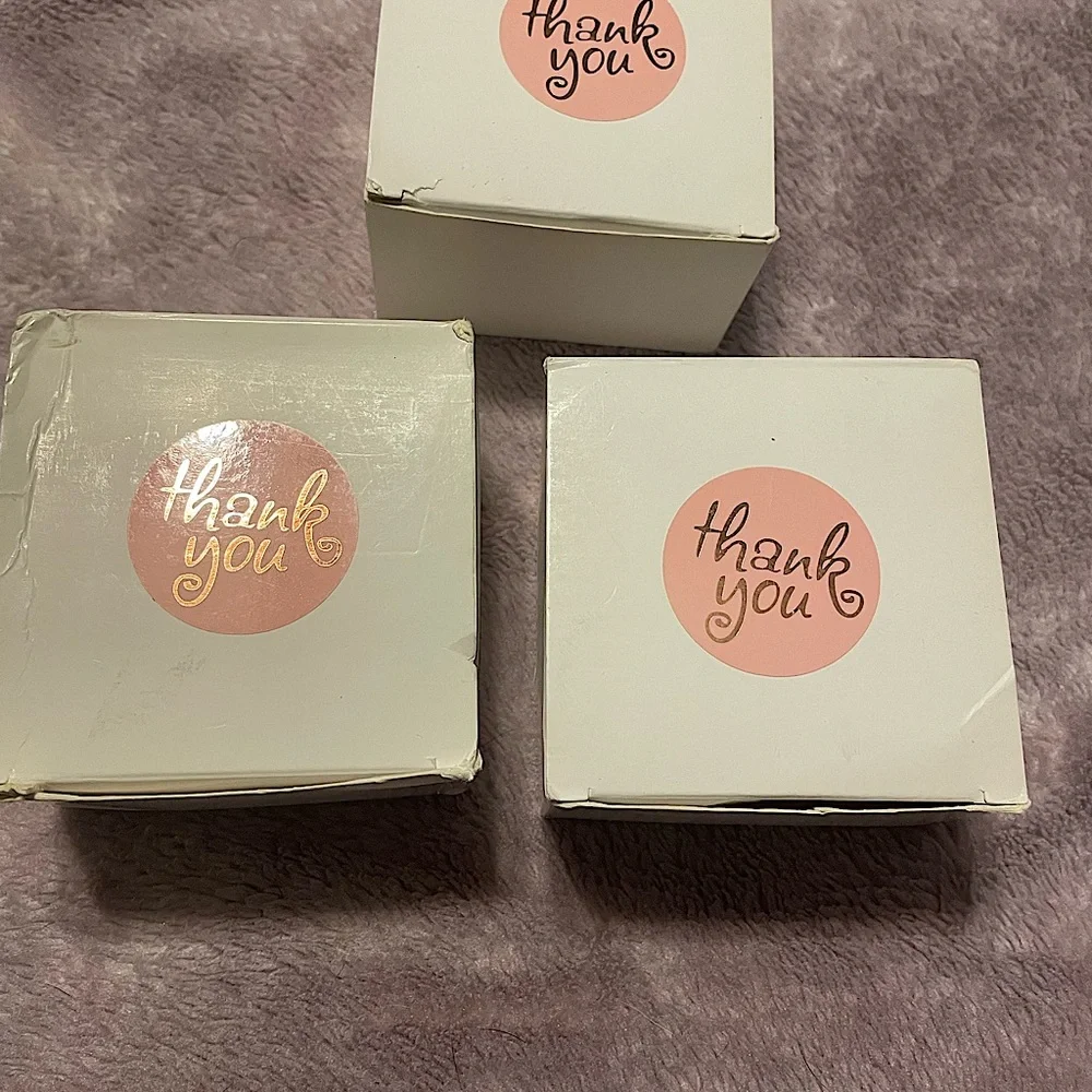 Thank you stickers lot of 3